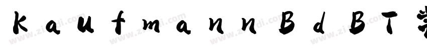 Kaufmann Bd BT 常规字体转换